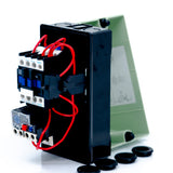 Arrancador magnético tripolar a tensión plena en gabinete con 2 botones (Tamaño 1)