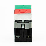 Pulsador doble, no iluminado, bastidor metálico, 1CNA + 1CNC, 10A/400VCA resistivos