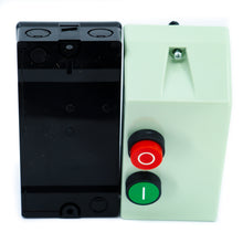 Arrancador magnético tripolar a tensión plena en gabinete con 2 botones (Tamaño 1)