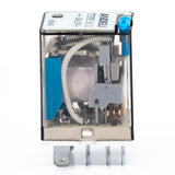 Mini relevador encapsulado, 8 pines planos, 2P-2T