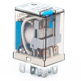 Mini relevador encapsulado, 8 pines planos, 2P-2T