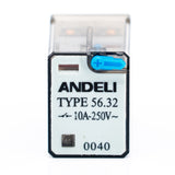 Mini relevador encapsulado, 8 pines planos, 2P-2T