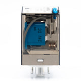 Relevador encapsulado, 8 pines redondos, 2P-2T