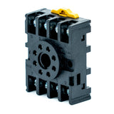 Base para relevador tipo enchufable, p/riel y adosada, terminales tornillo