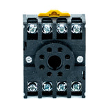 Base para relevador tipo enchufable, p/riel y adosada, terminales tornillo