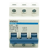 Interruptor termomagnético 3 polos para riel