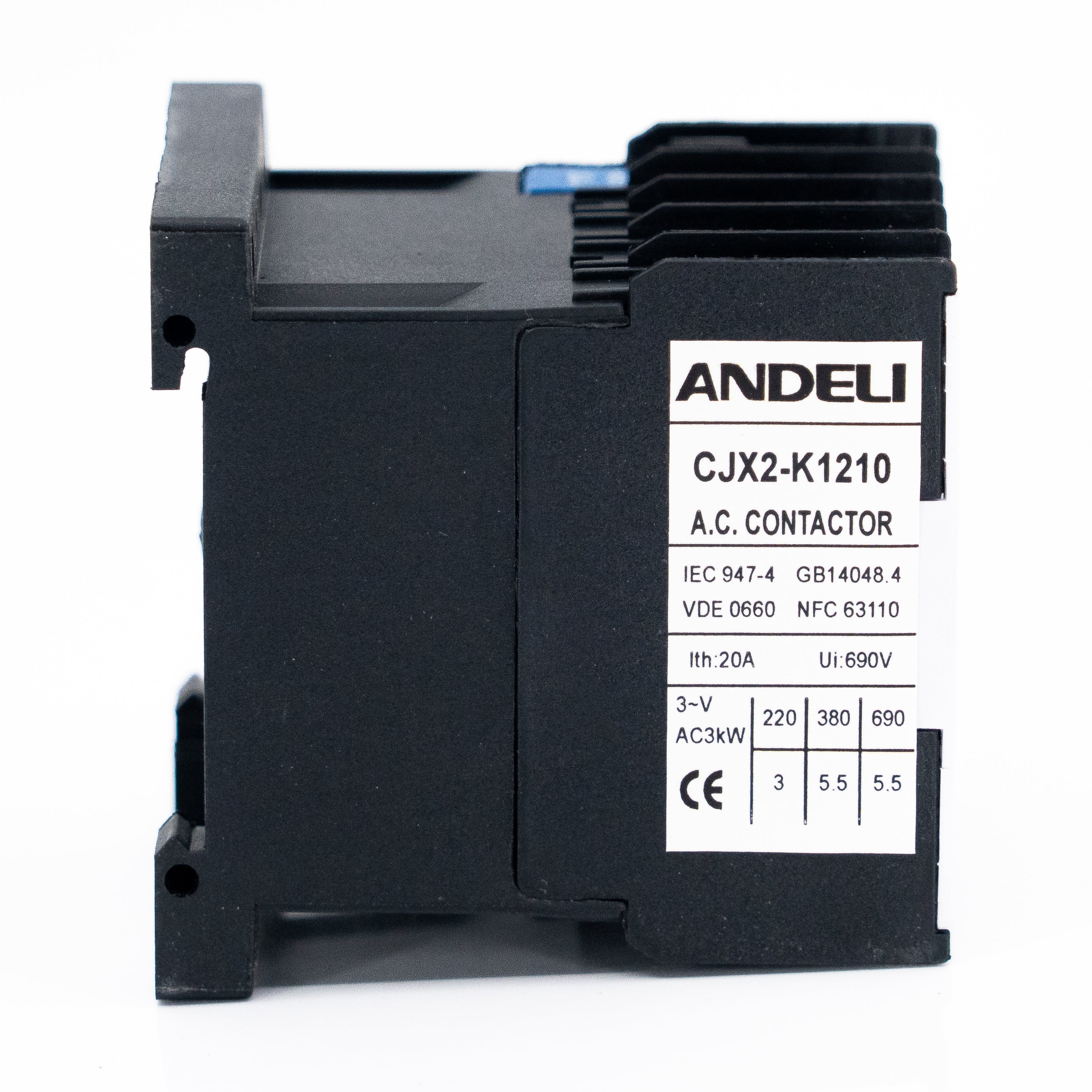 Mini contactor Magnético, 12 Amp., 1 N.A.