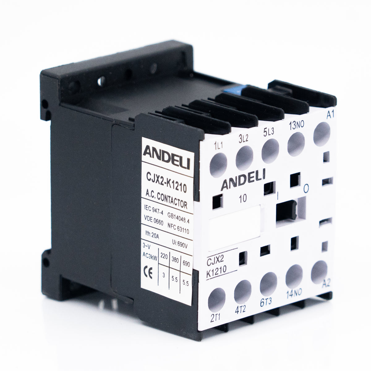 Mini contactor Magnético, 12 Amp., 1 N.A.