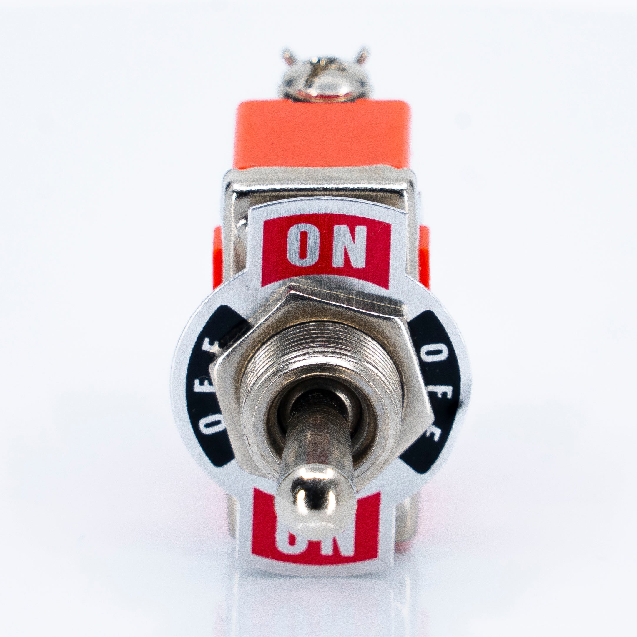 Interruptores de palanca metálica, 15A, 250VCA, cuello de 12mm, terminales tornillo