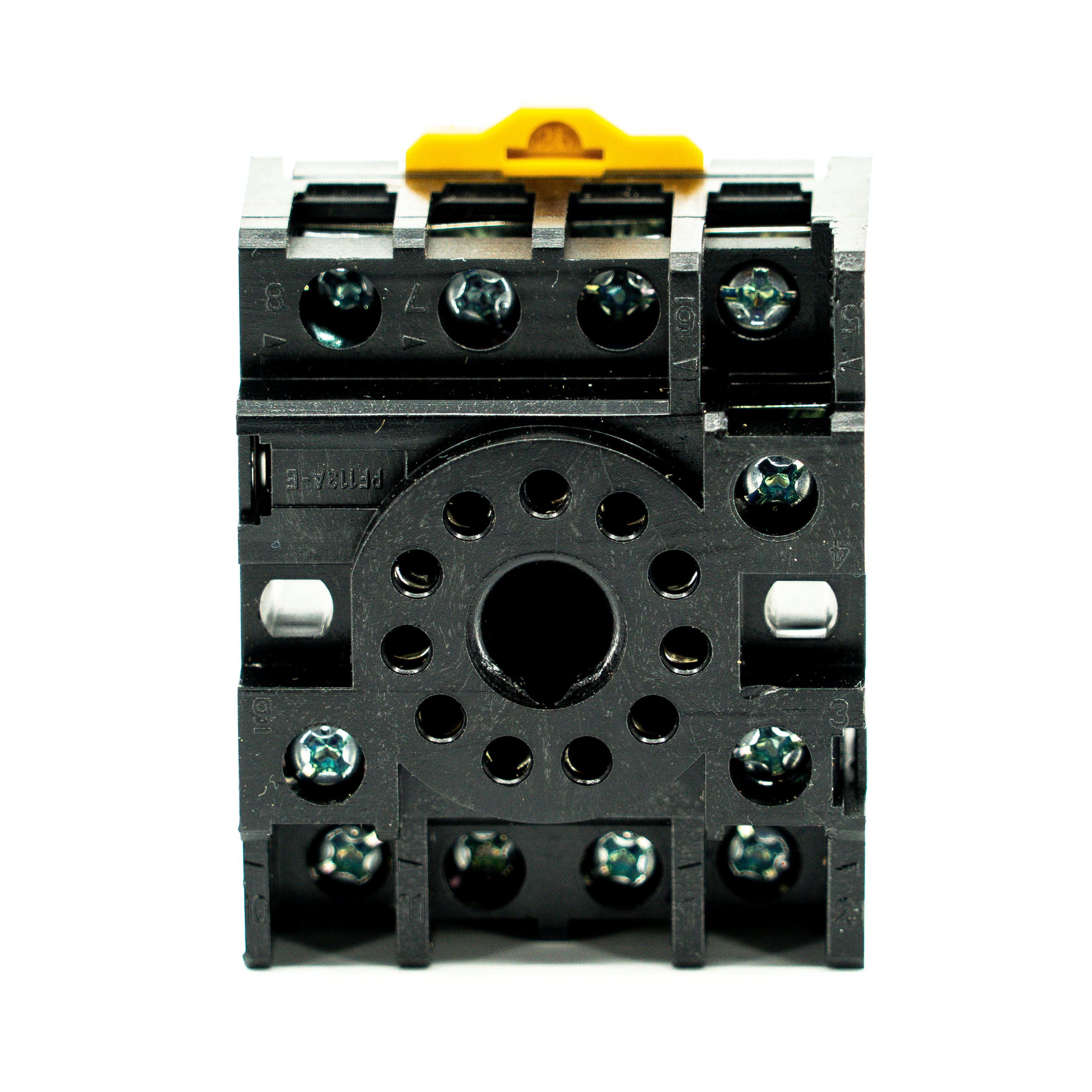 Base para relevador tipo enchufable, p/riel y adosada, terminales tornillo