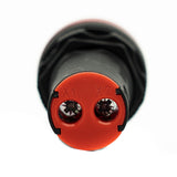 Lampara piloto, tipo led, cuerpo plastico, lente rojo
