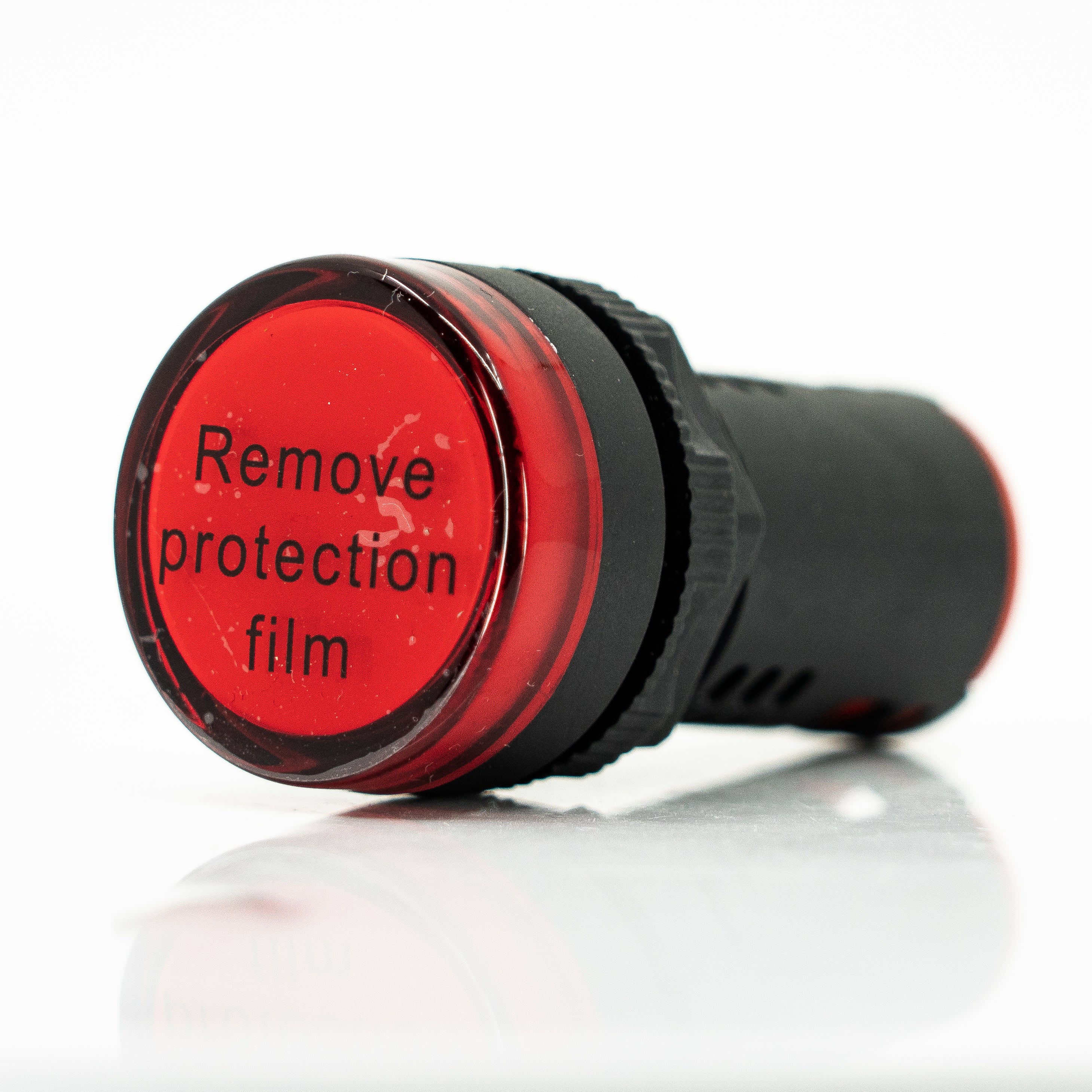 Lampara piloto, tipo led, cuerpo plastico, lente rojo