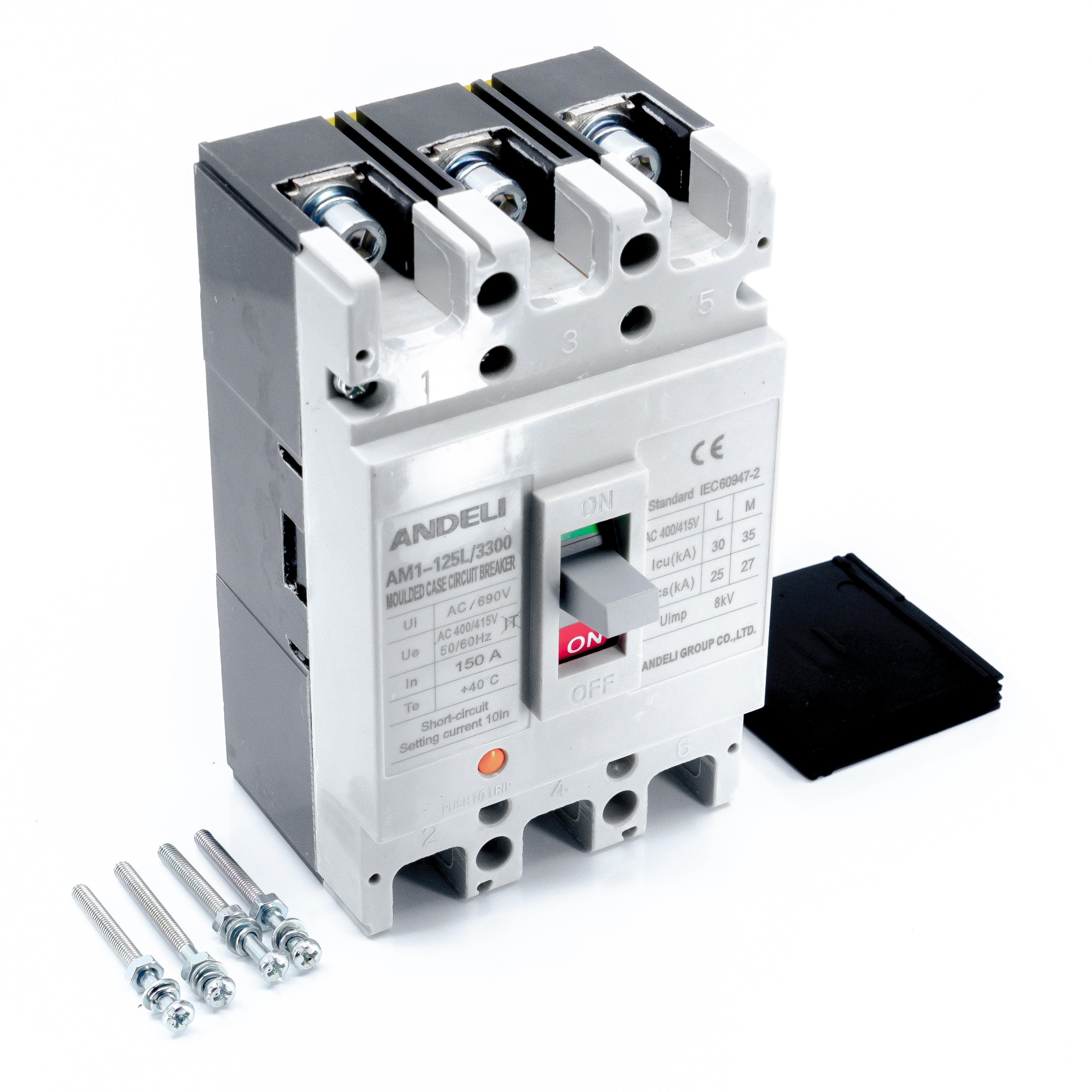 Interruptor Termomagnético, 3 Polos, Caja Moldeada 90x150x70mm