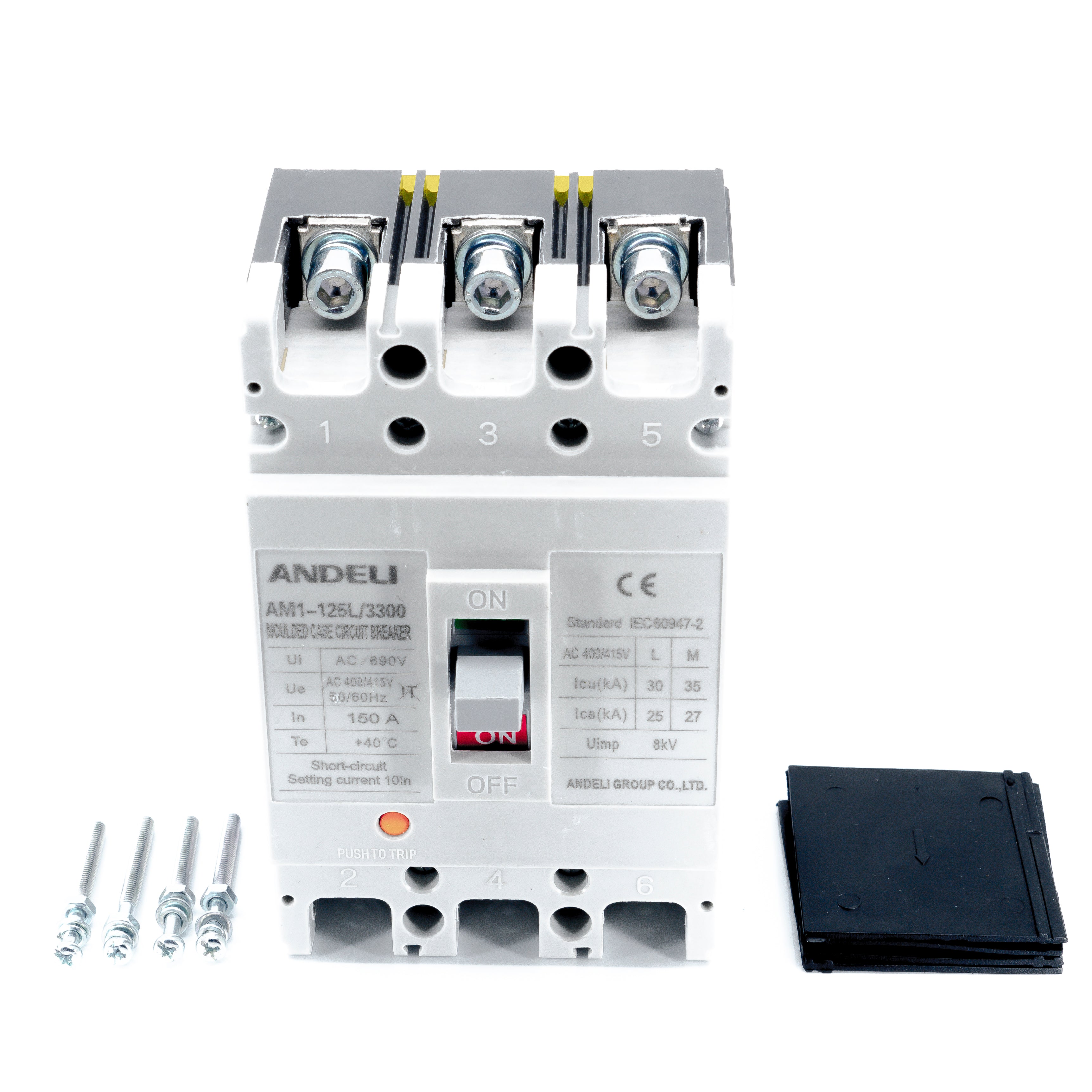 Interruptor Termomagnético, 3 Polos, Caja Moldeada 90x150x70mm