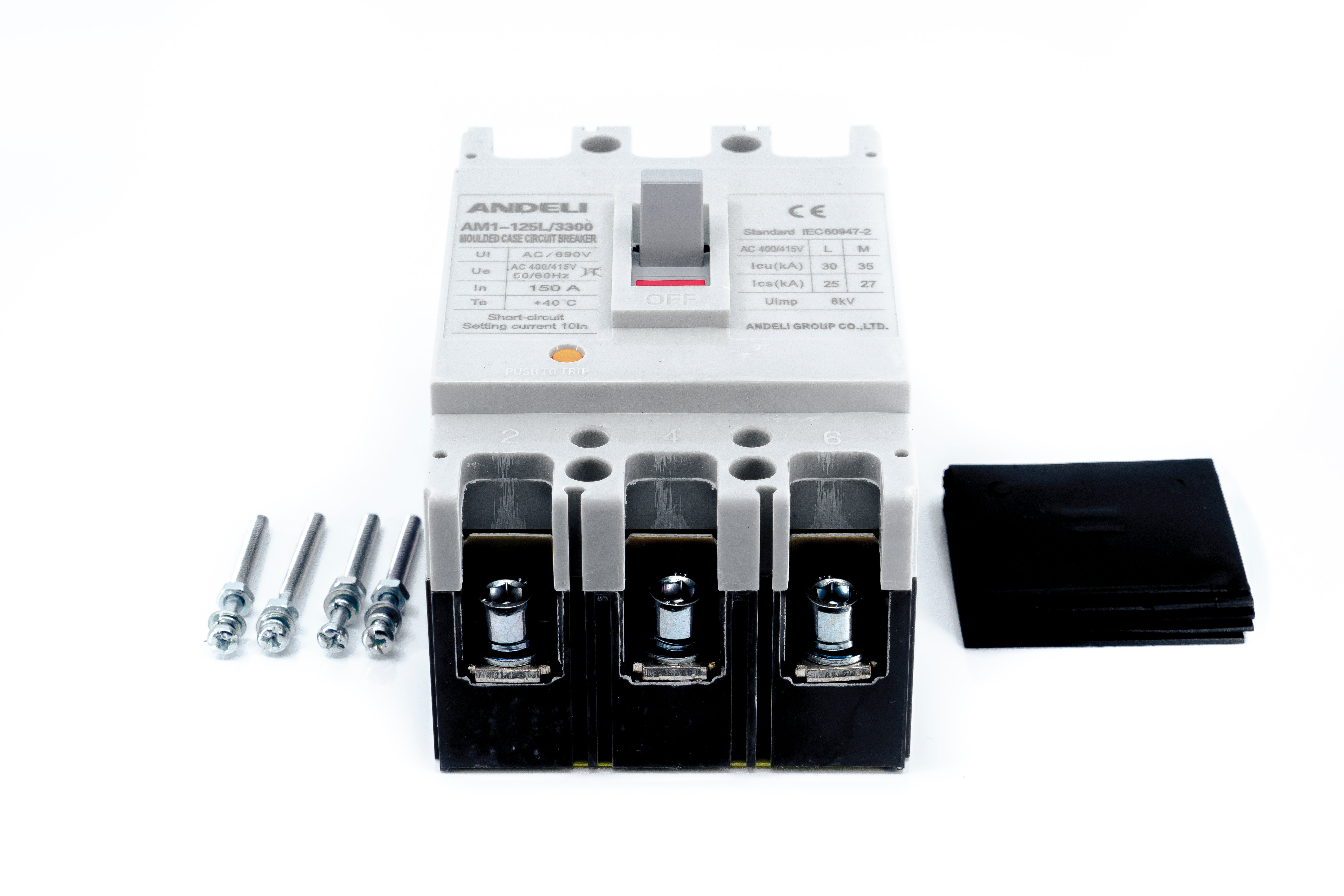 Interruptor Termomagnético, 3 Polos, Caja Moldeada 90x150x70mm