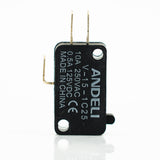 Micro interruptores miniatura, tipo VS, larga vida mecánica, 1P-2T, 15A, 250VCA, terminales faston