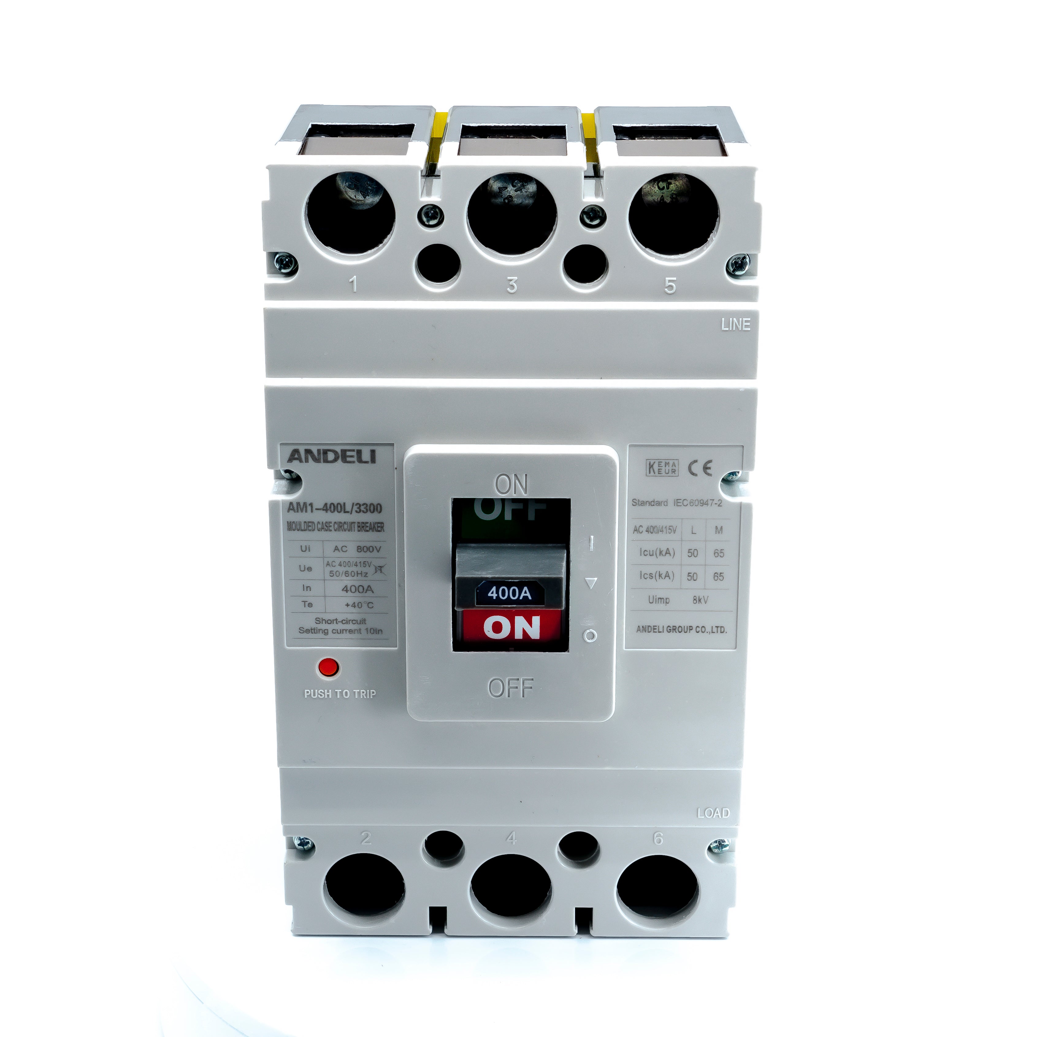 Interruptor Termomagnético, 3 Polos, Caja Moldeada 150x255x105mm