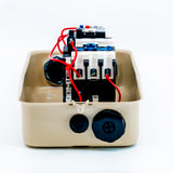 Arrancador magnético tripolar a tensión plena en gabinete con 2 botones (Tamaño 3)