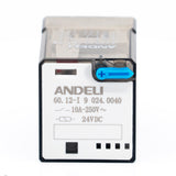 Relevador encapsulado, 8 pines redondos, 2P-2T