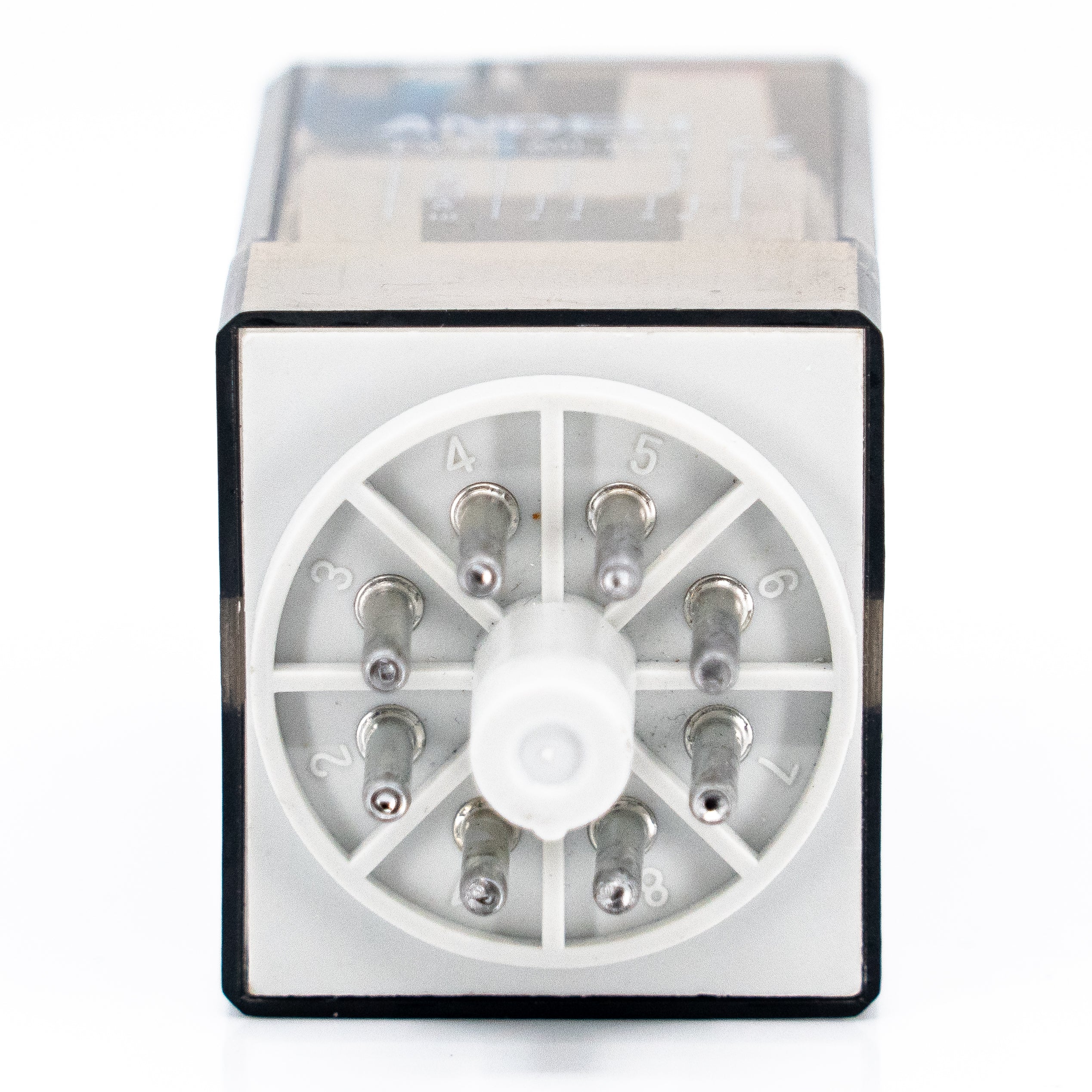 Relevador encapsulado, 8 pines redondos, 2P-2T