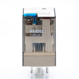 Relevador encapsulado, 8 pines redondos, 2P-2T