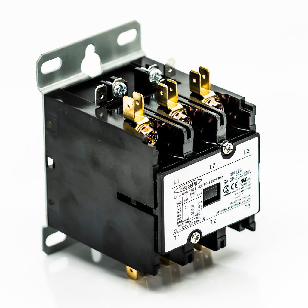 Contactor de proposito definido, 3 polos, 30 amp, terminales de caja c ...