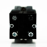 Selector palanca joystick, 4 direcciones momentaneas con retorno al centro, bastidor metálico, 10A/400VCA