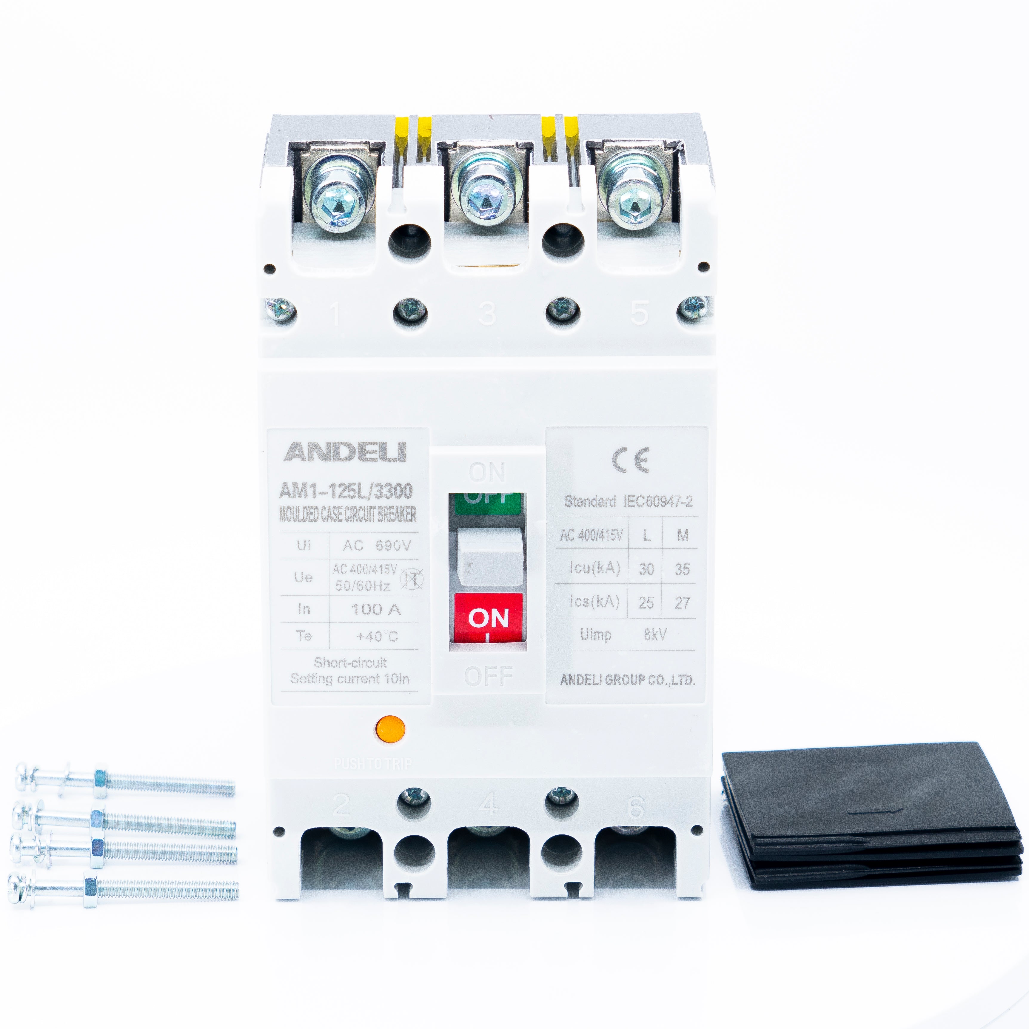 Interruptor Termomagnético, 3 Polos, Caja Moldeada 90x150x70mm