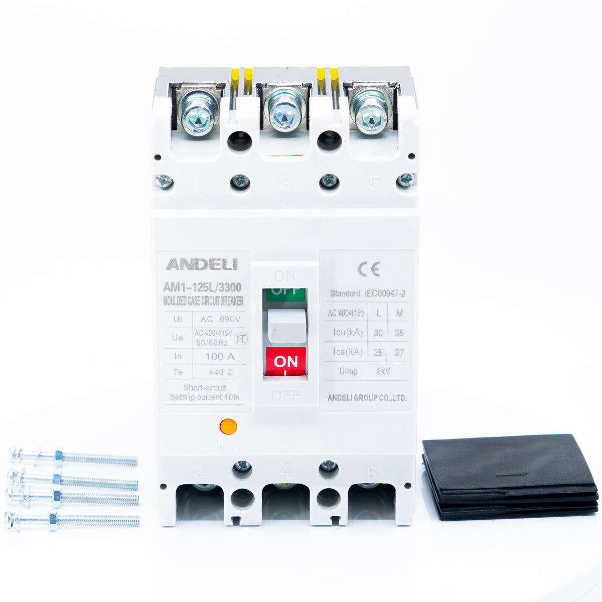 Interruptor Termomagnético, 3 Polos, Caja Moldeada 90x150x70mm