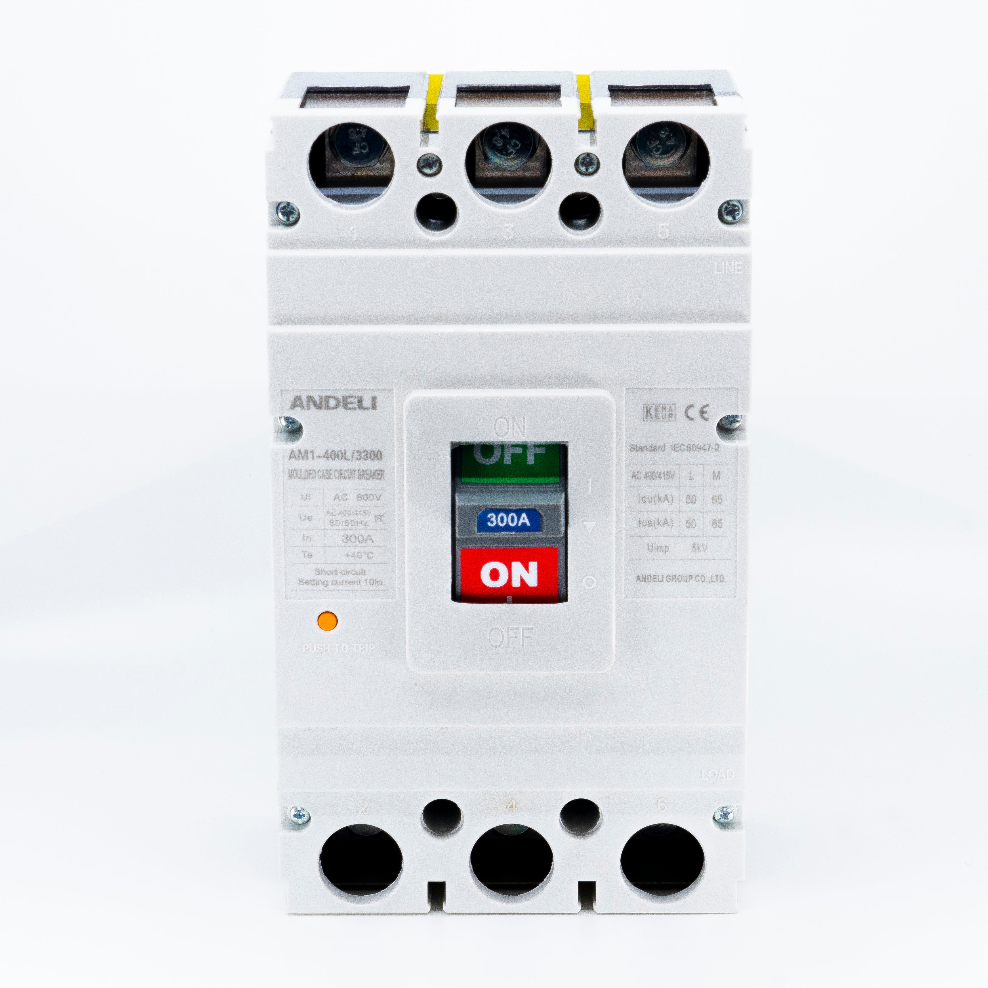 Interruptor Termomagnético, 3 Polos, Caja Moldeada 150x255x105mm