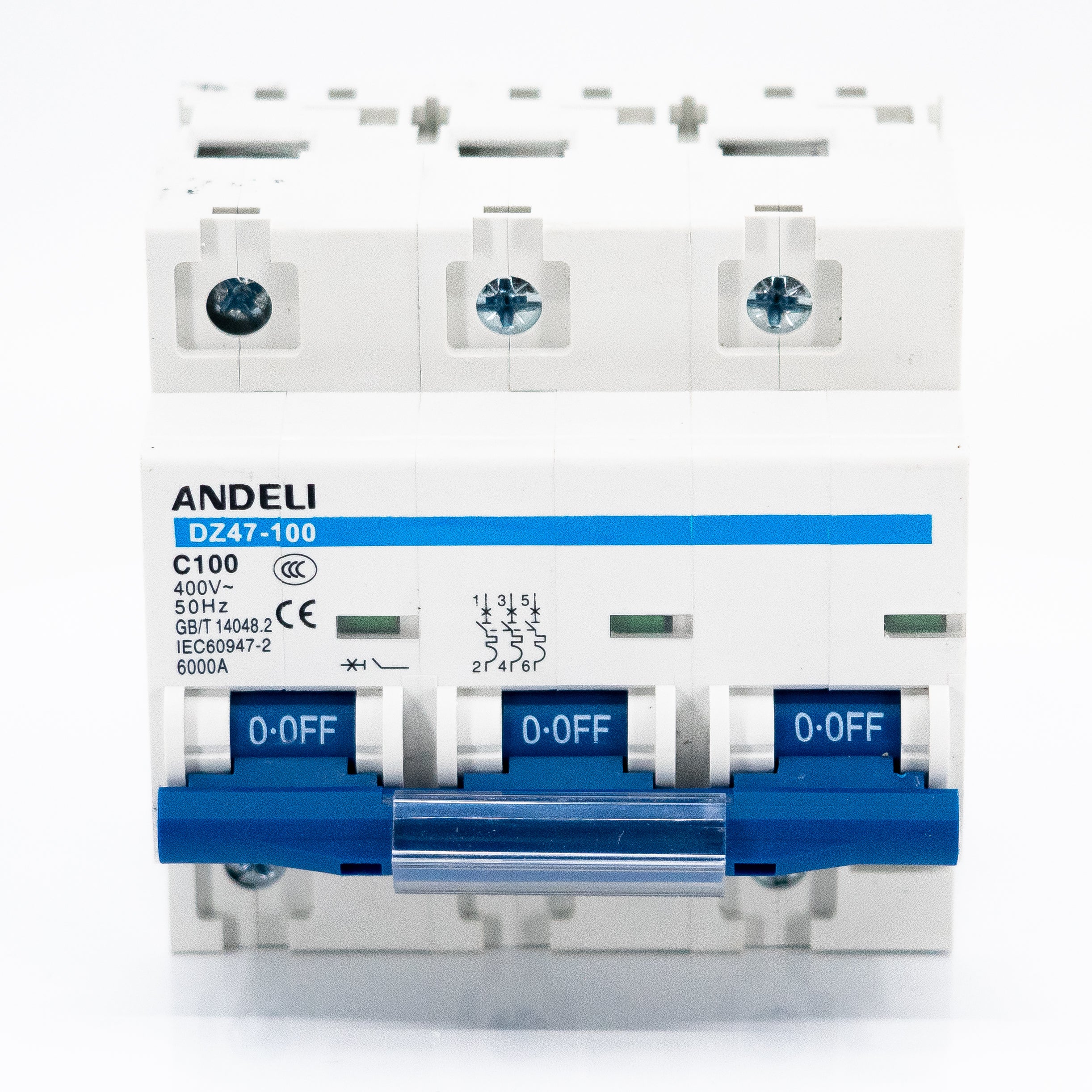 Interruptor Termomagnético 3 Polos Para Riel