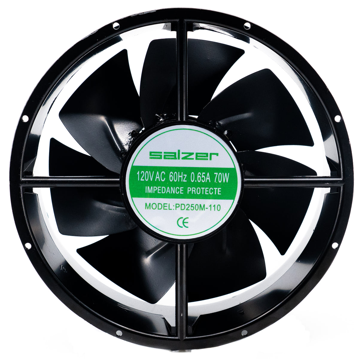 Ventilador terminación a cables DIÁMETRO 254x90