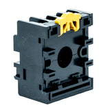 Base para relevador tipo enchufable, p/riel y adosada, terminales tornillo