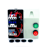 Arrancador magnético tripolar a tensión plena en gabinete con 2 botones (Tamaño 1)