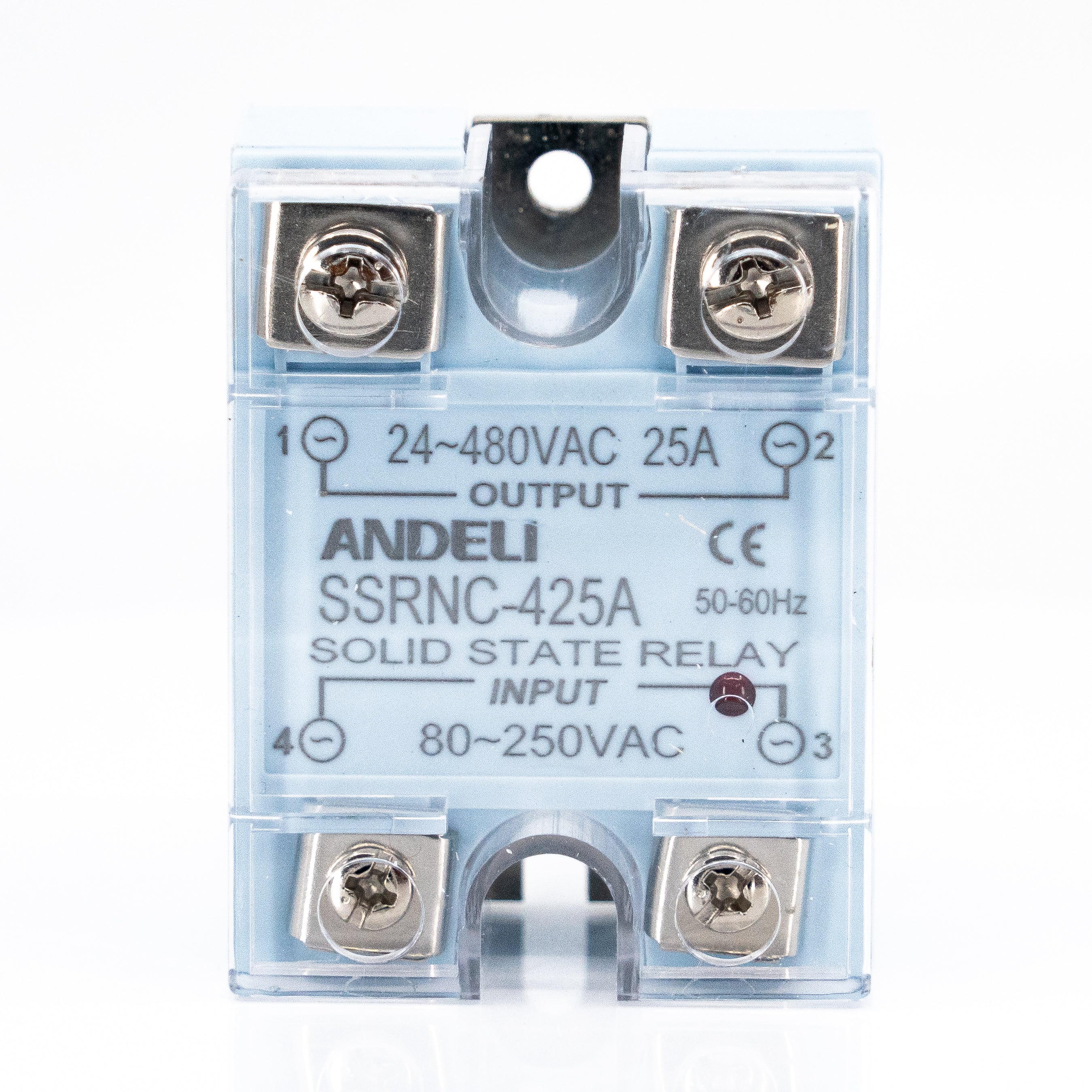 Relevador de estado sólido, monofásico, serie SSRNC, con led indicador de encendido