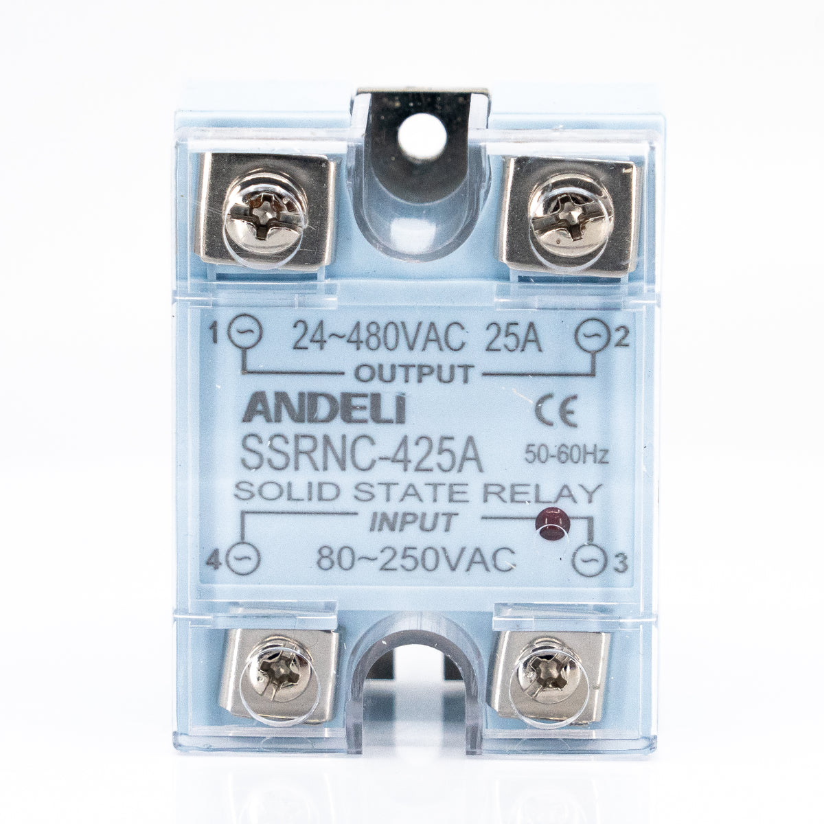 Relevador de estado sólido, monofásico, serie SSRNC, con led indicador de encendido