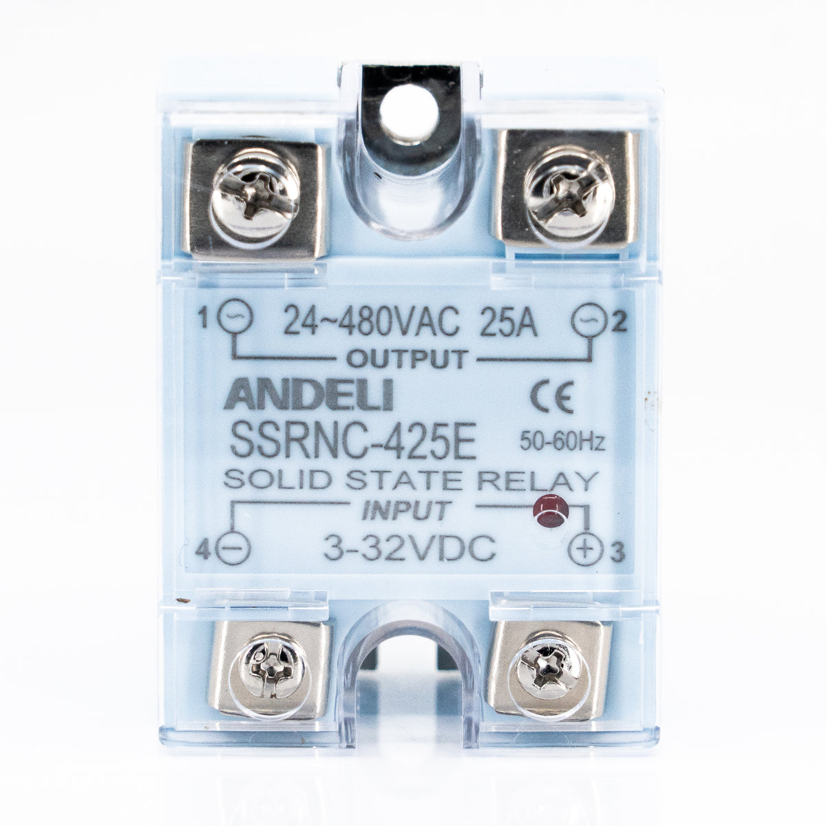 Relevador de estado sólido, monofásico, serie SSRNC, con led indicador de encendido