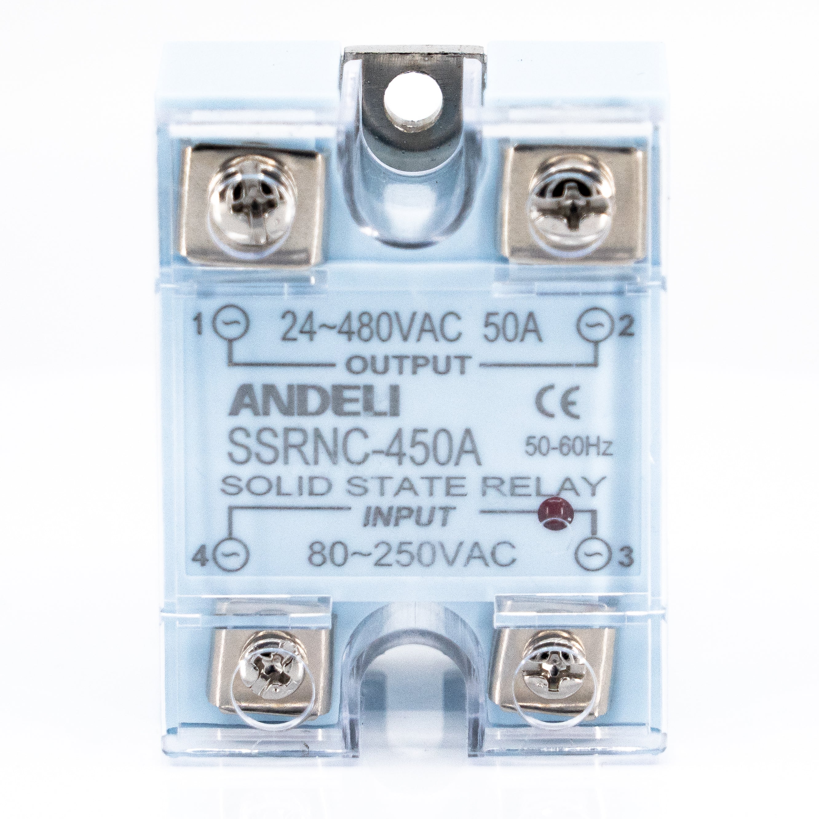 Relevador de estado sólido, monofásico, serie SSRNC, con led indicador de encendido