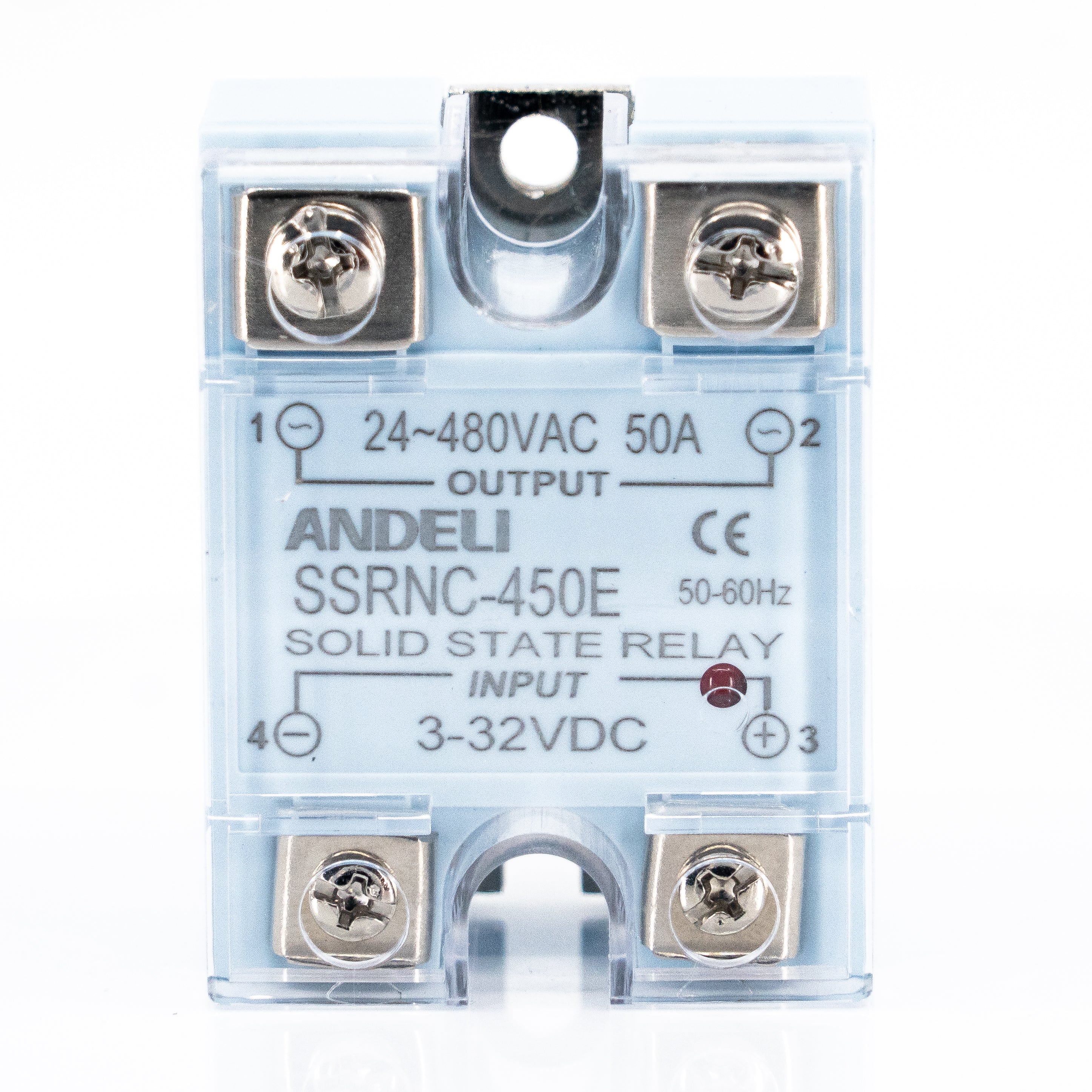 Relevador de estado sólido, monofásico, serie SSRNC, con led indicador de encendido