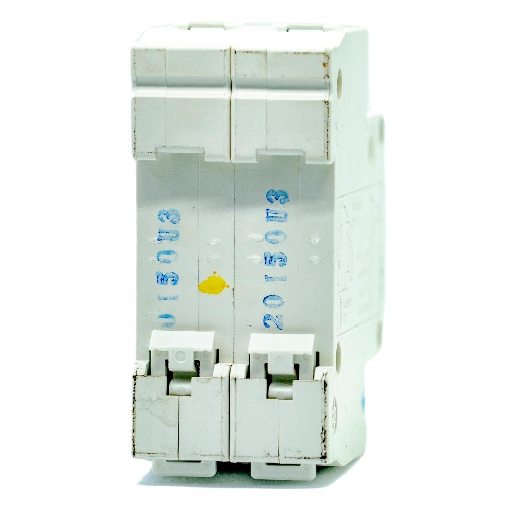 Interruptor termomagnético 2 polos para riel