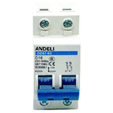 Interruptor termomagnético 2 polos para riel