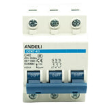 Interruptor termomagnético 3 polos para riel