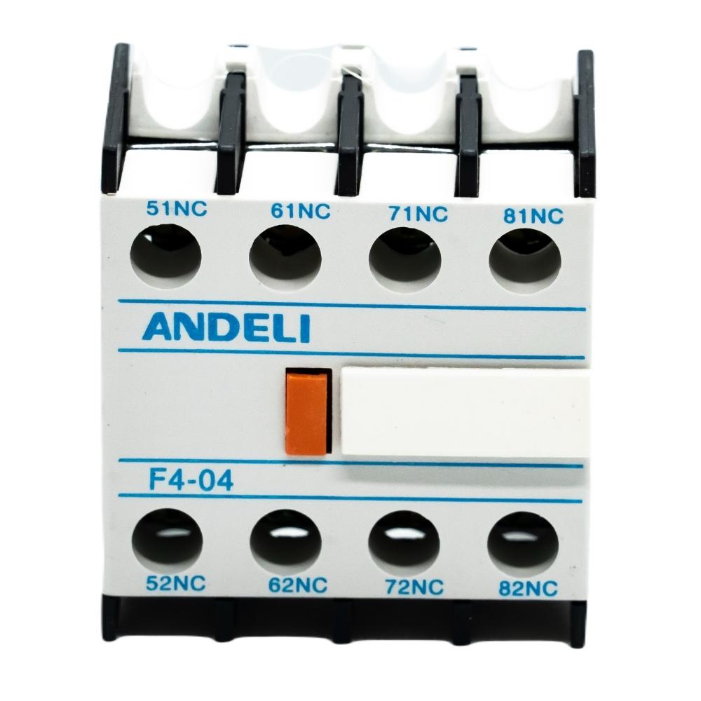 Blocks de contactos auxiliares frontales, 4NC 10A/500VCA