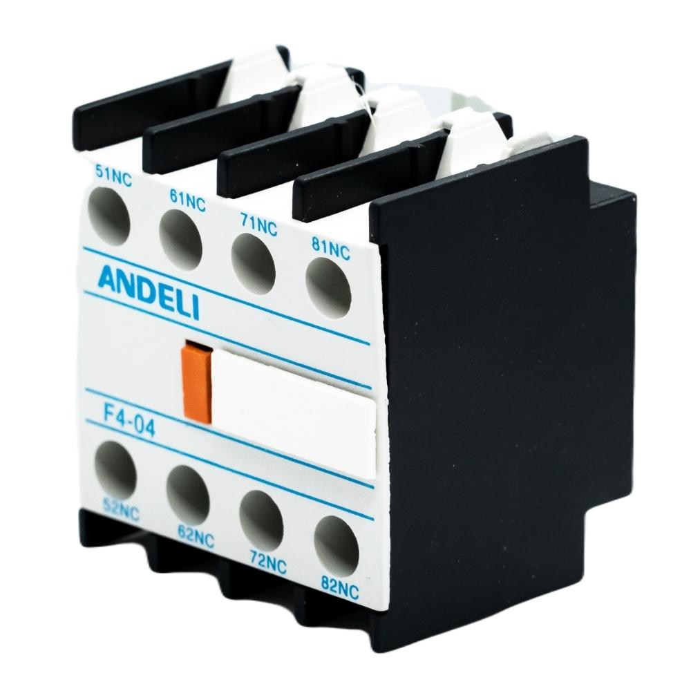 Blocks de contactos auxiliares frontales, 4NC 10A/500VCA