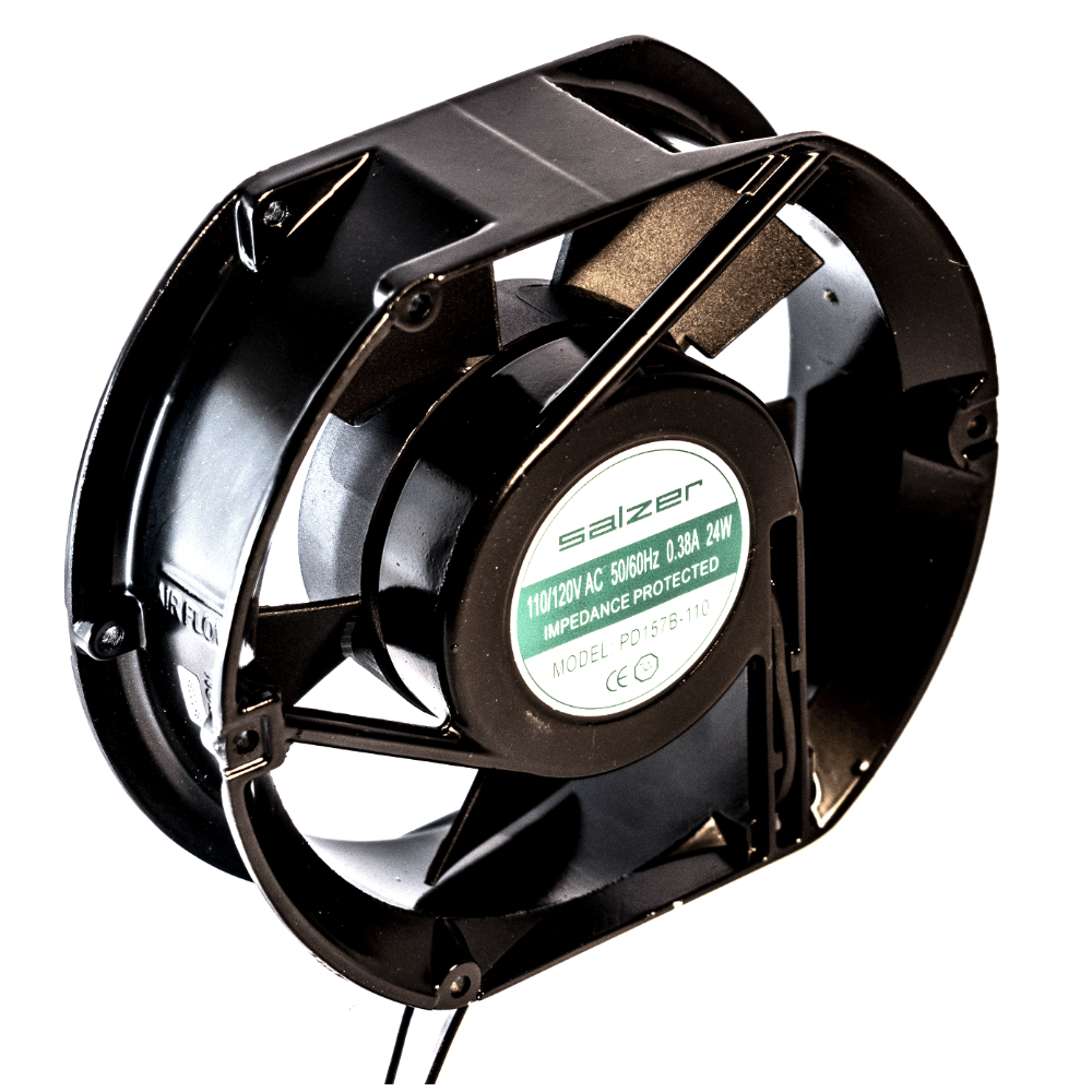 Ventilador terminación a cables (recortado) 172x150x51mm