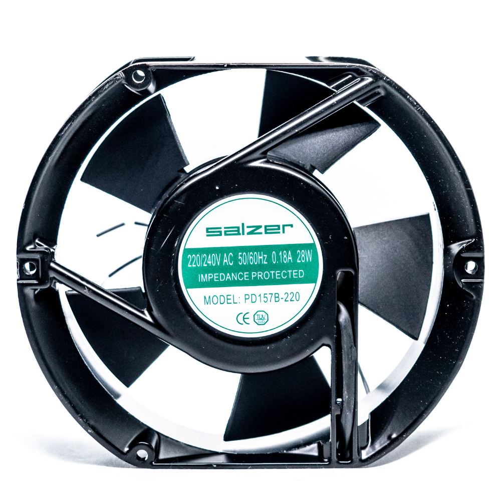 Ventilador terminación a cables (recortado) 172x150x51mm